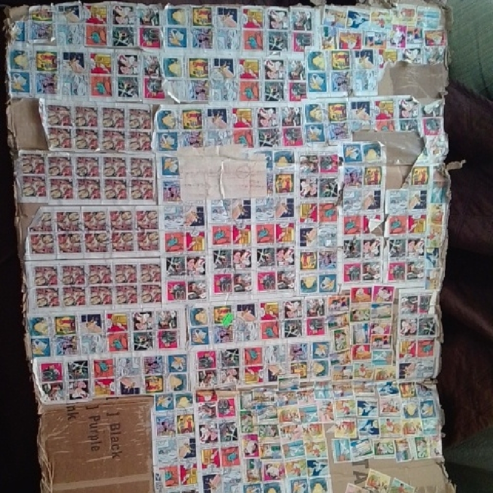Vintage Comic Book Stamps Collection